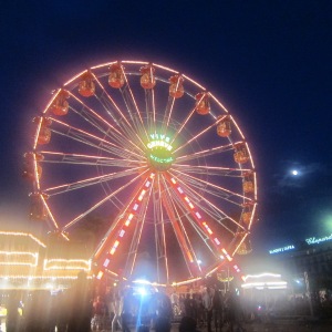 Ferris wheel at one of the big festivities in Geneve